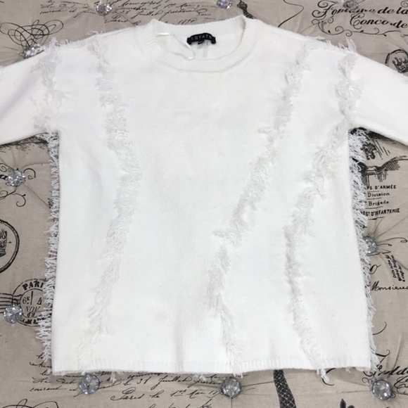 1.state Fringe Detail Sweater - Picture 2 of 7